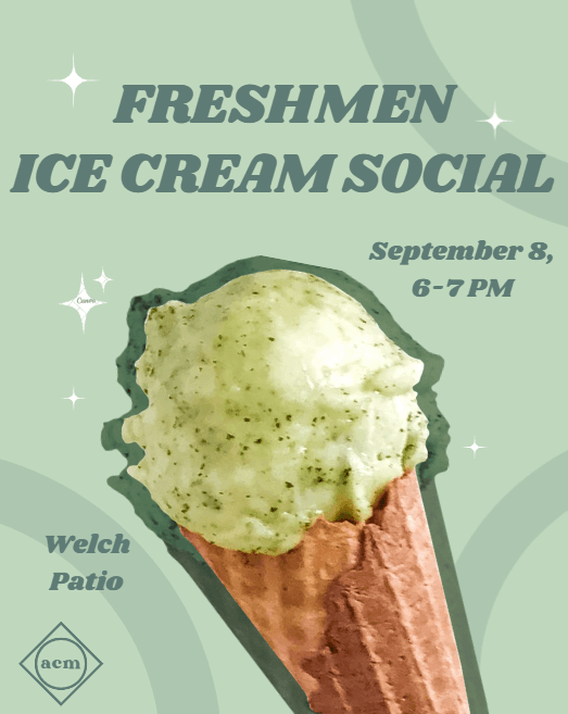 Freshman Ice Cream Social event flyer