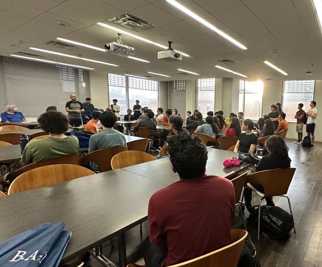 Pancakes with professors picture